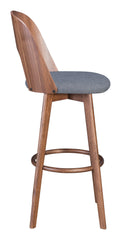 Anton Barstool (Set of 2) Walnut & Dark Gray