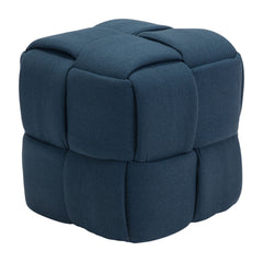 Checks Stool Navy Blue