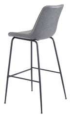 Byron Bar Chair Gray