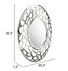 Reef Round Mirror Aluminum