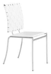 Criss Cross Dining Chair (Set of 4) White