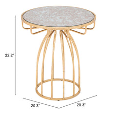 Silo Side Table Gold