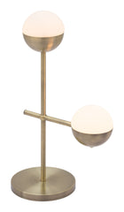 Waterloo Table Lamp White & Bronze