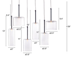 Hale Ceiling Lamp Clear