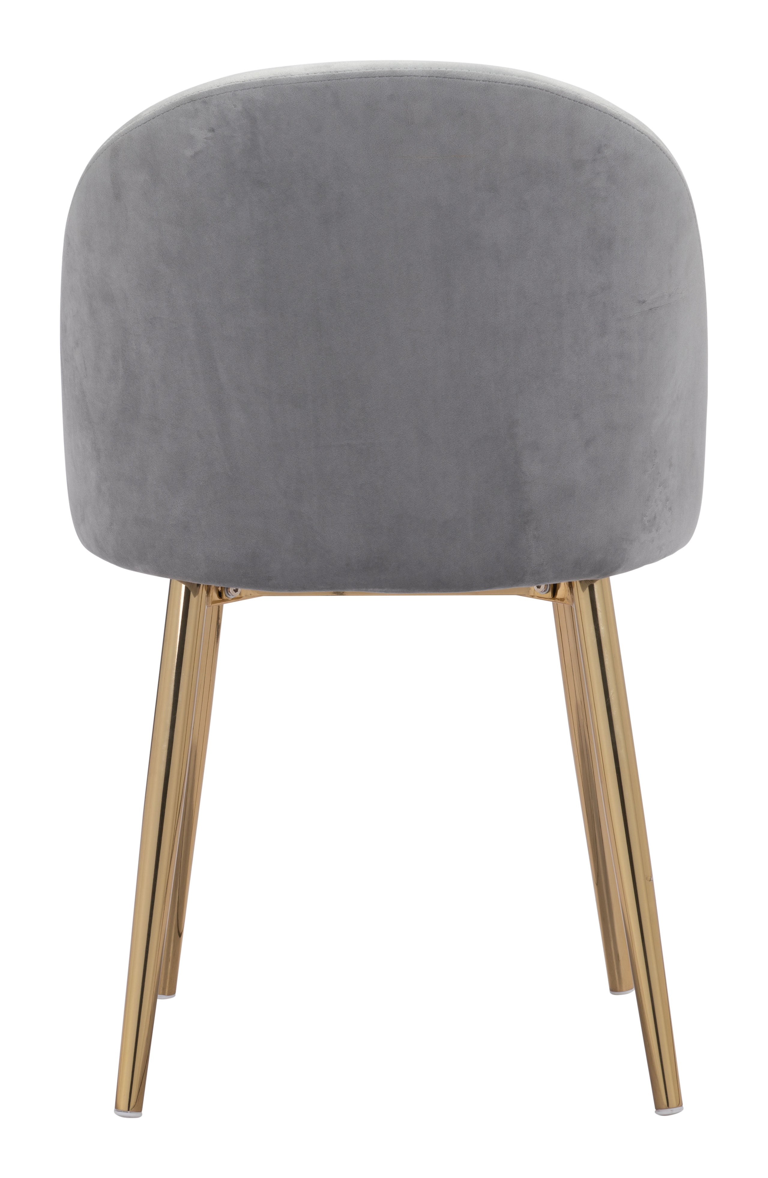 Cozy Dining Chair (Set of 2) Gray & Gold