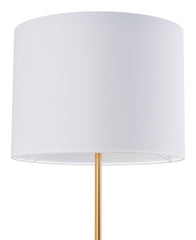 Titan Floor Lamp White & Brass