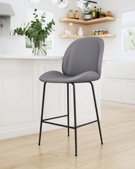 Miles Counter Chair Gray