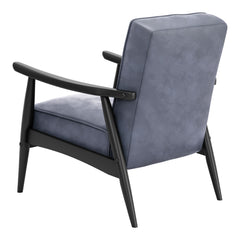 Rocky Velvet Arm Chair Gray